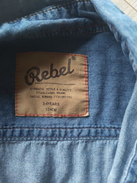 Koszula Jeansowa 104 na guziki