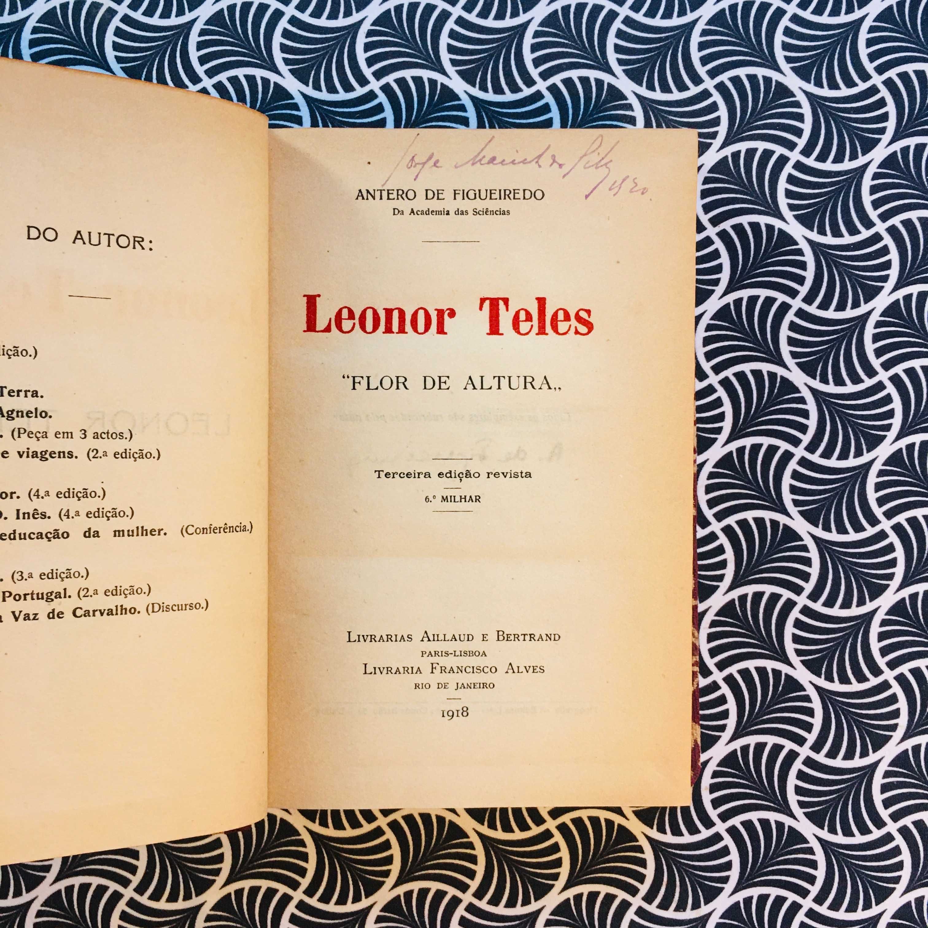 Leonor Teles (rubricado pelo autor) - Antero de Figueiredo