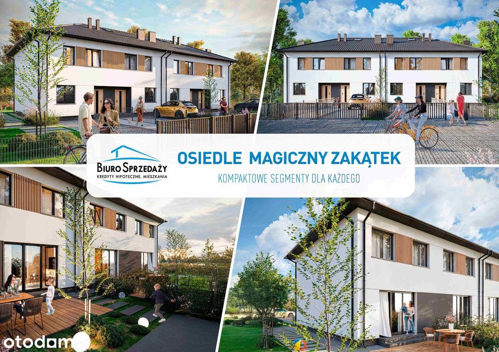 KOMPAKTOWY SEGMENT+2mp+własny podjazd-4 pokoje+kuchnia
