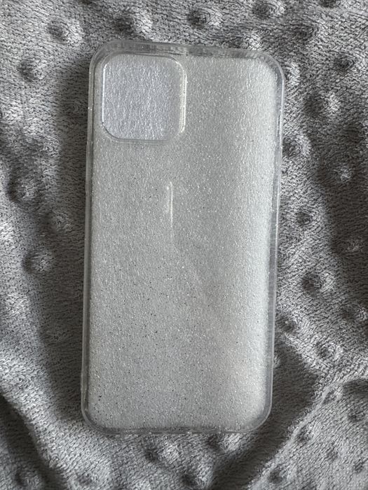 Etui przezroczyste brokat do iphone 12
