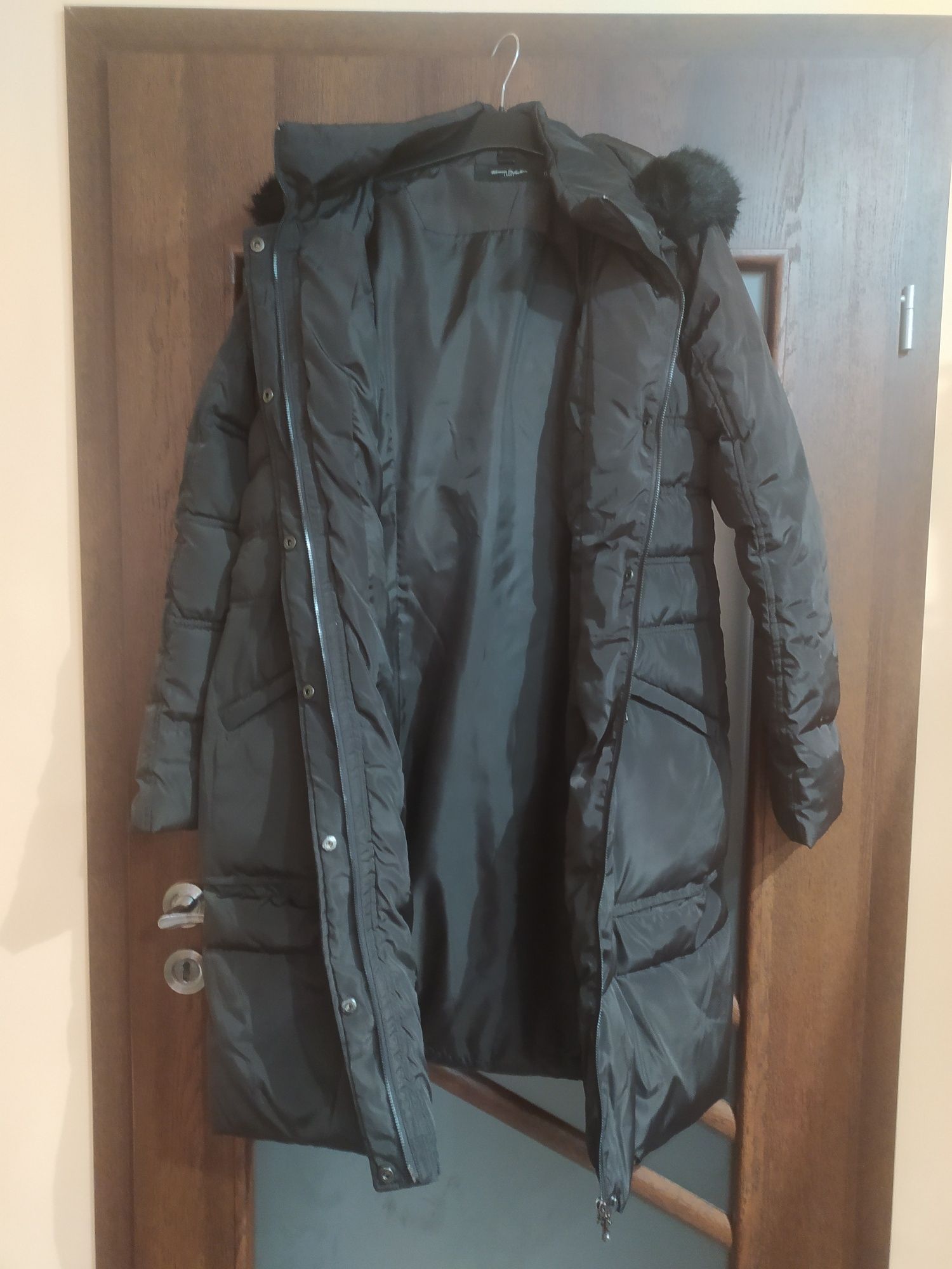 Kurtka zimowa płaszcz długa parka ocieplana 42 XL Carry