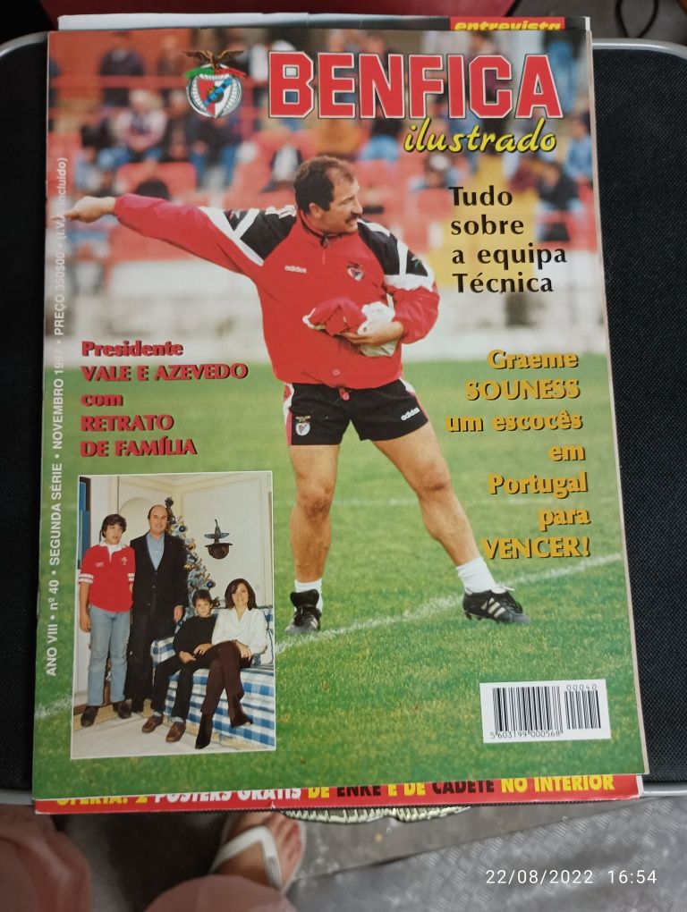 Revistas antigas Benfica. Só hoje!