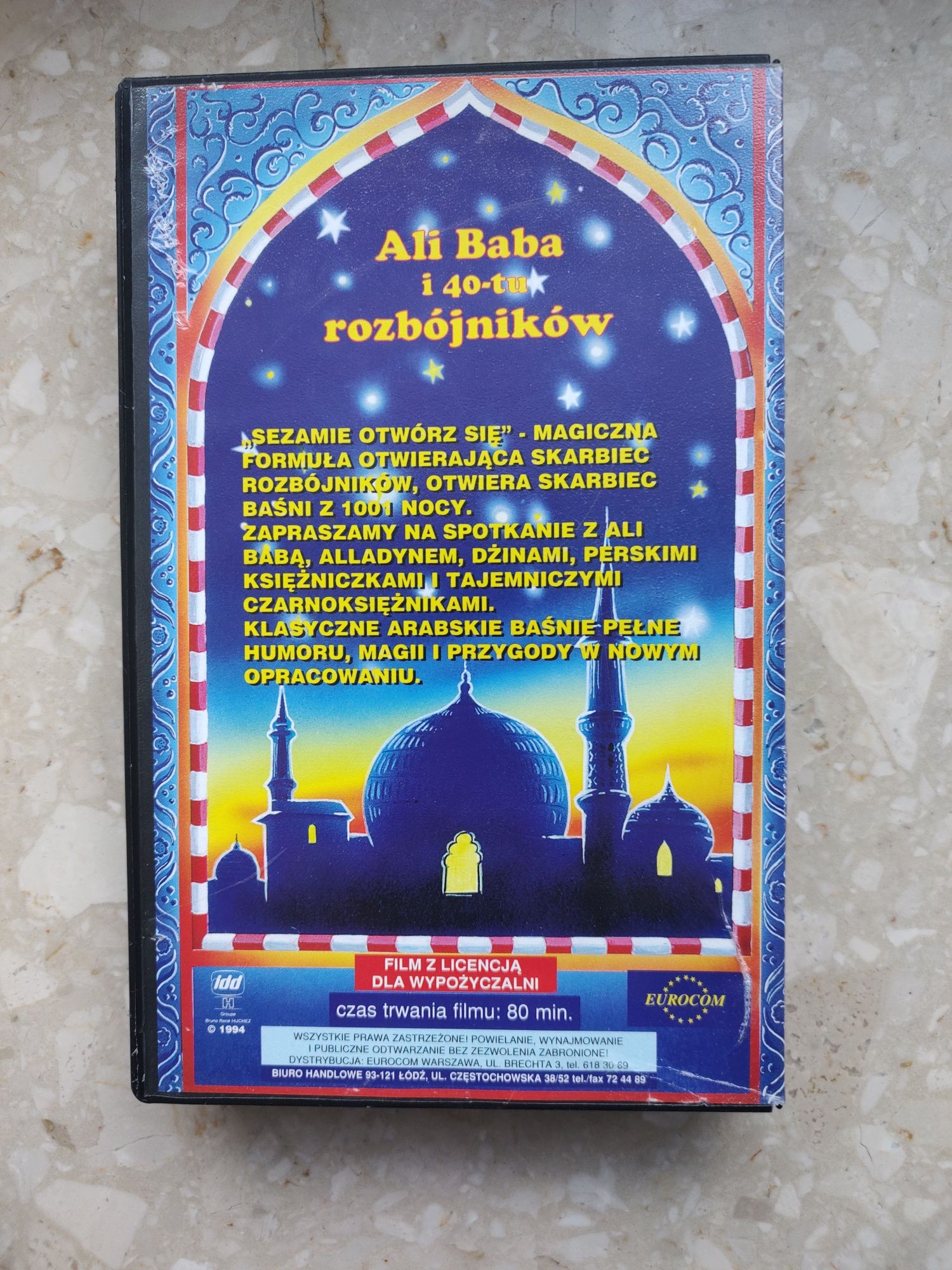 Ali Baba i 40-tu rozbójników vhs