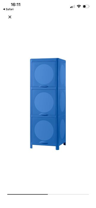 USZKODZONA szafka niebieska ikea IVOSJON