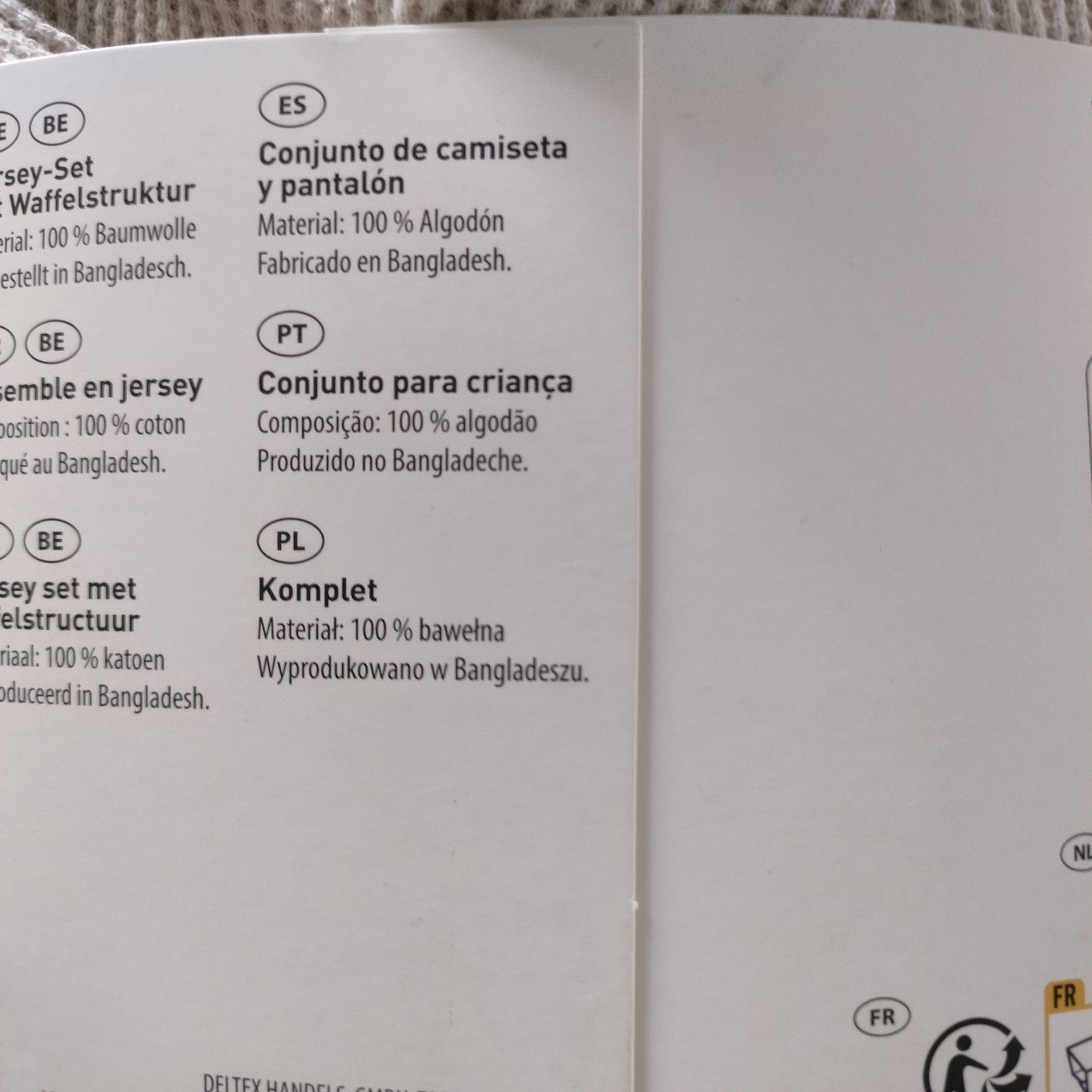 Komplet wafelkowy dla chłopca. Lili & Dan. Nowe!