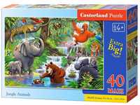Puzzle 40 Maxi - Jungle Animals Castor, Castorland