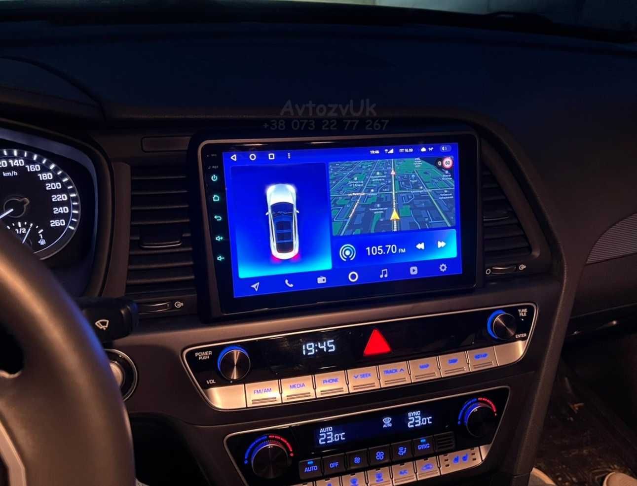 Магнитола SONATA Hyundai Соната GPS USB DVD 2 дин CarPlay Android 14