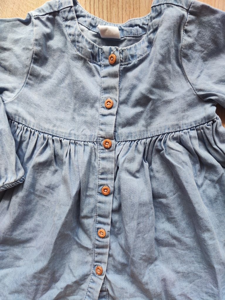 Sukienka ala jeans r.74 SMYK