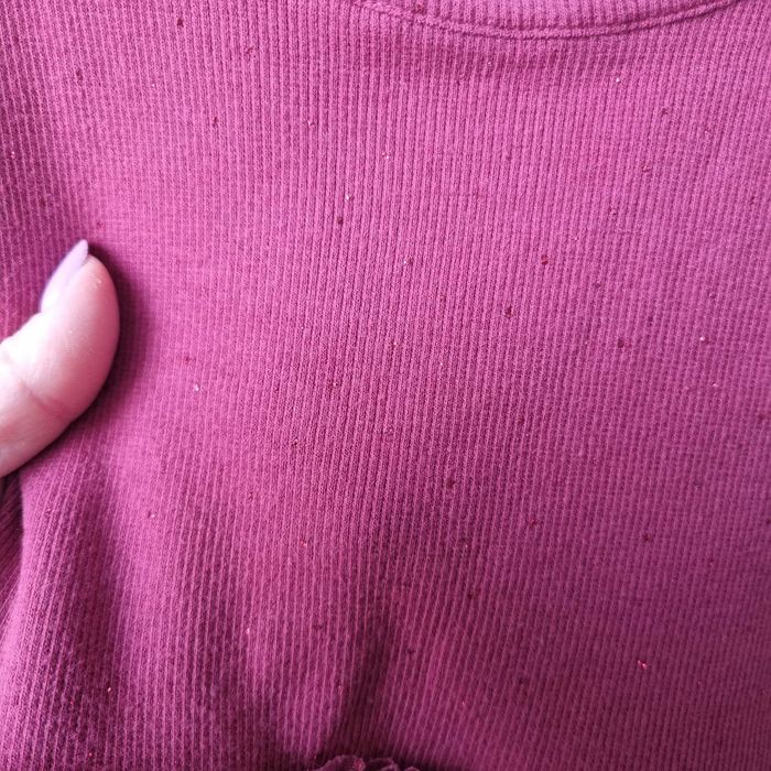 Sukienka dla dziewczynki r. 128 tiul bordowa smyk cool club