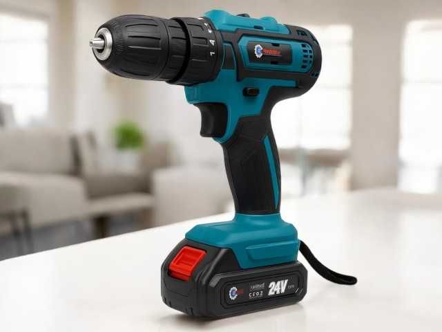 Wiertarko Wkrętarka Akumulatorowa 24V 2x4.0Ah w Walizce Mocna [NOWA]