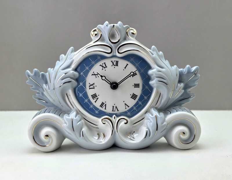 Porcelanowy zegar kominkowy - Royal Dux - Czechosłowacja lata 70-te