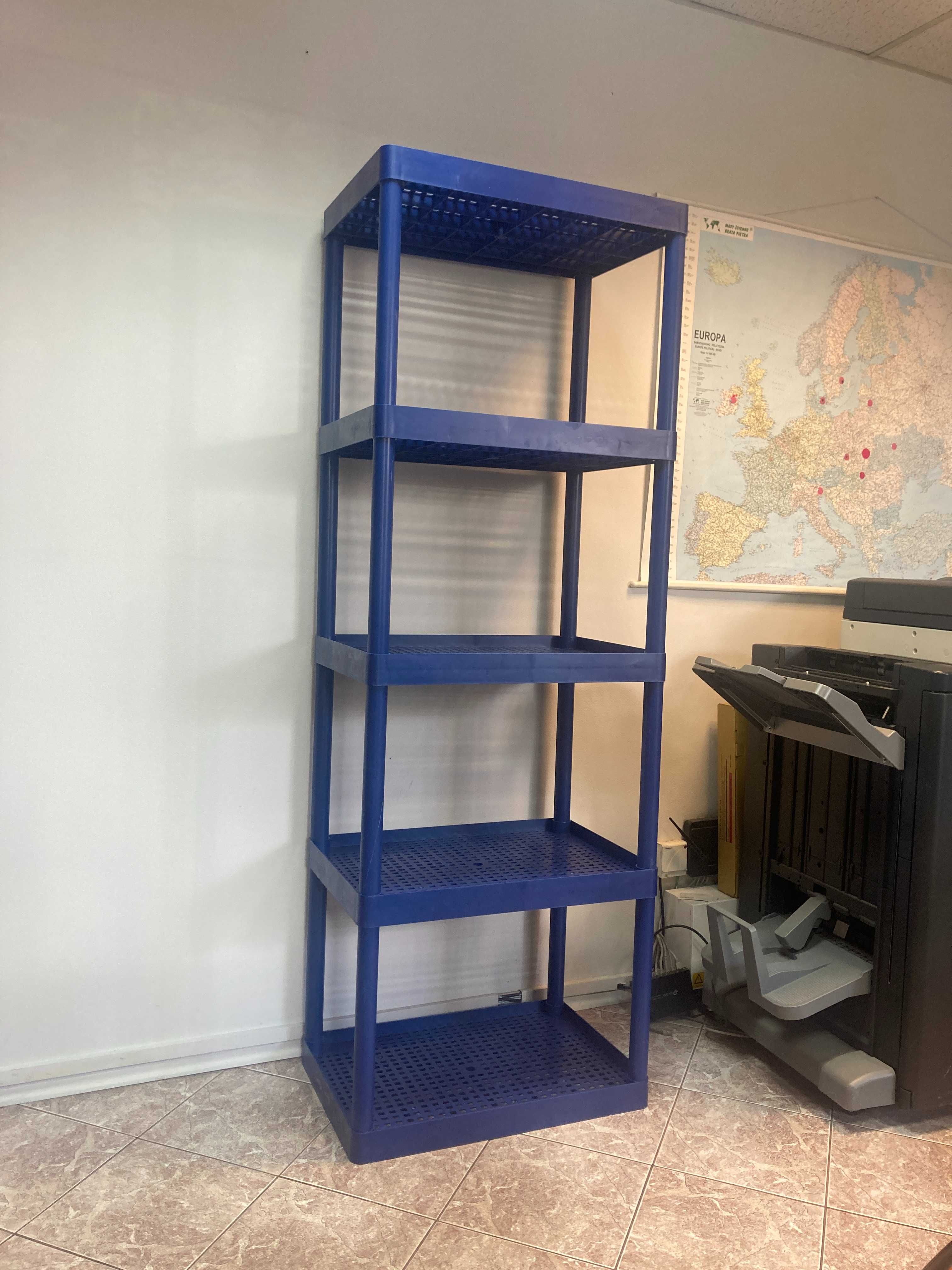 Regał Uniwersalny z PCV [188 x 66 x 45 cm] GRANAT Do Garażu Do Piwnicy