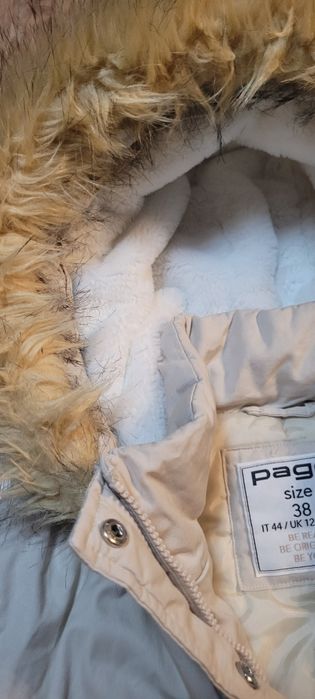 Kurtka typu parka ocieplana z kapturem firmy page one rozm 38Kurtka ty