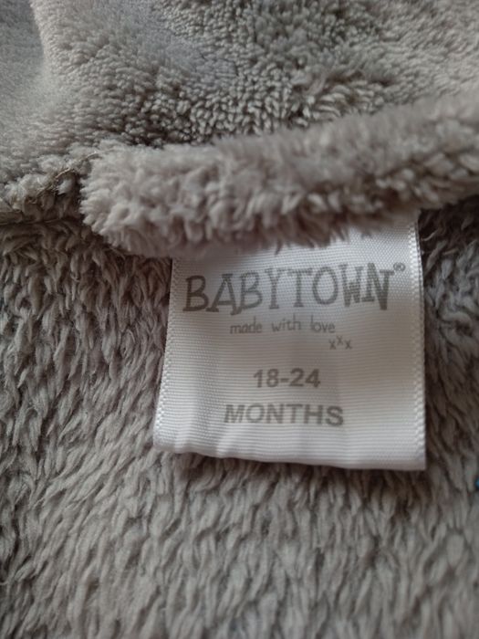 Szlafrok kąpielowy dla chłopca 86/92 słoń