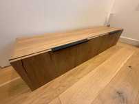 Szafka łazienkowa podwieszana dąb 150 cm – nowa, MDF (Kronospan)