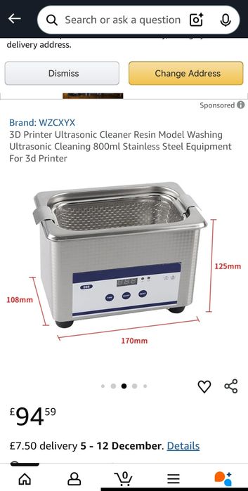 Máquina limpeza ultrasons 0.8L