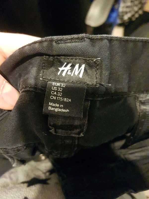 Czarne jeansy męskie H&M