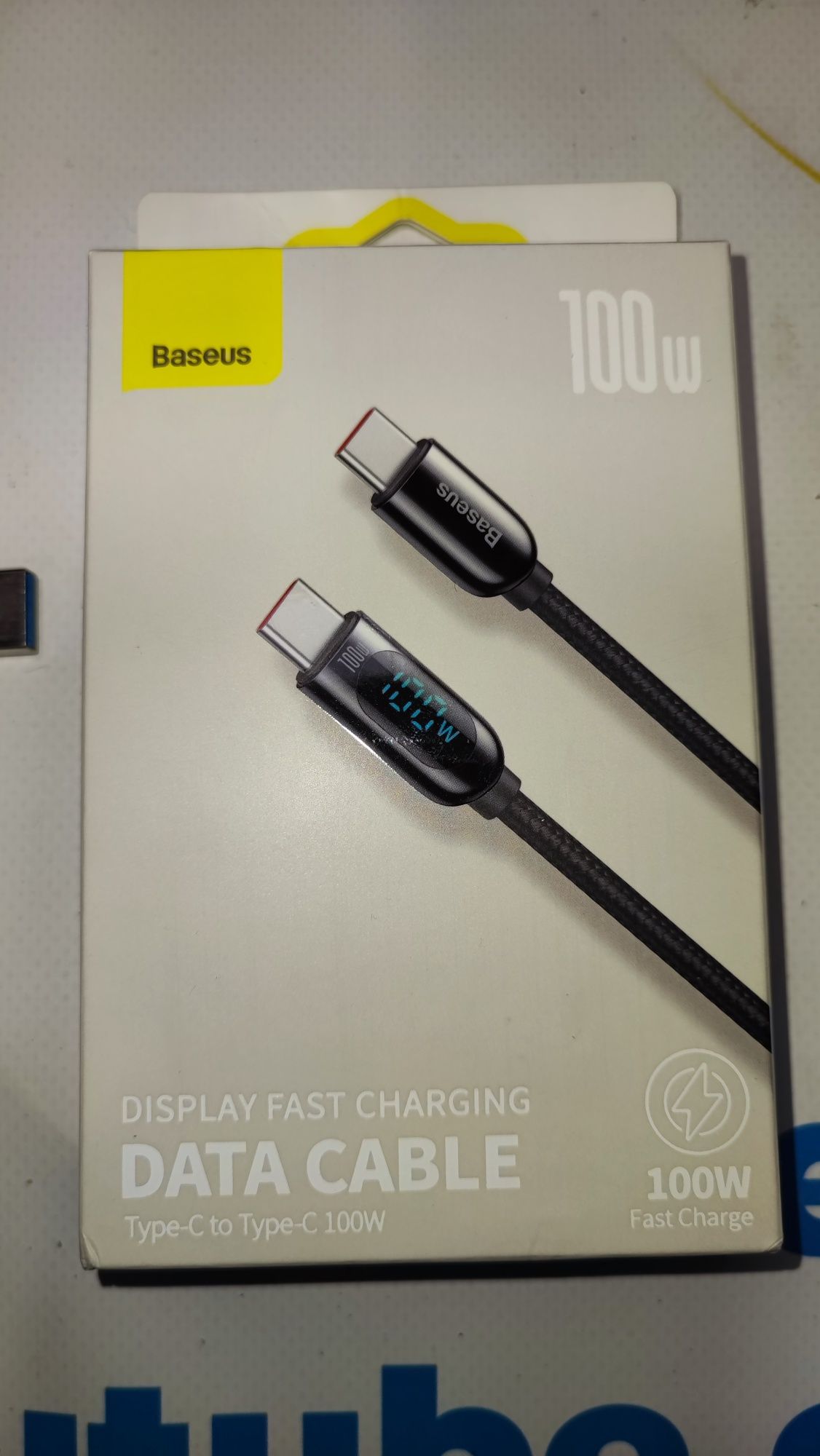 Кабель Baseus Display Fast Charging Type-C to Type-C 100W 1M Чорний (C