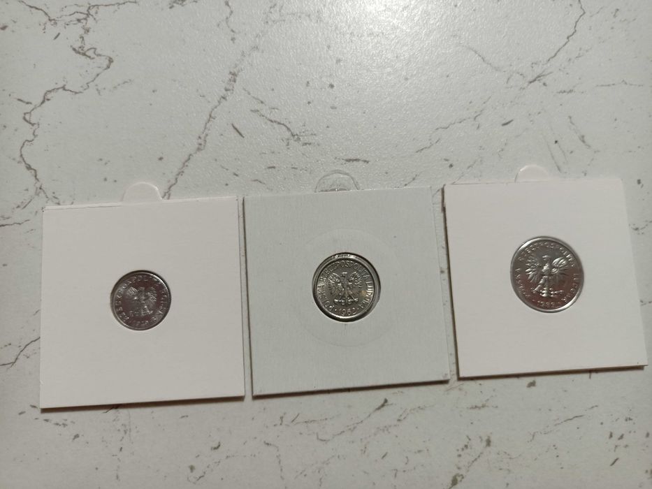 Monety kolekcjonerskie PRL 1gr 5gr 5zl