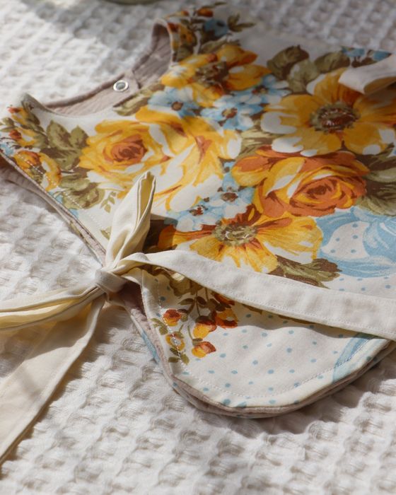 Top niemowlęcy wiązany • 3–6 m-cy • 100% bawełna • Unikat & muślin