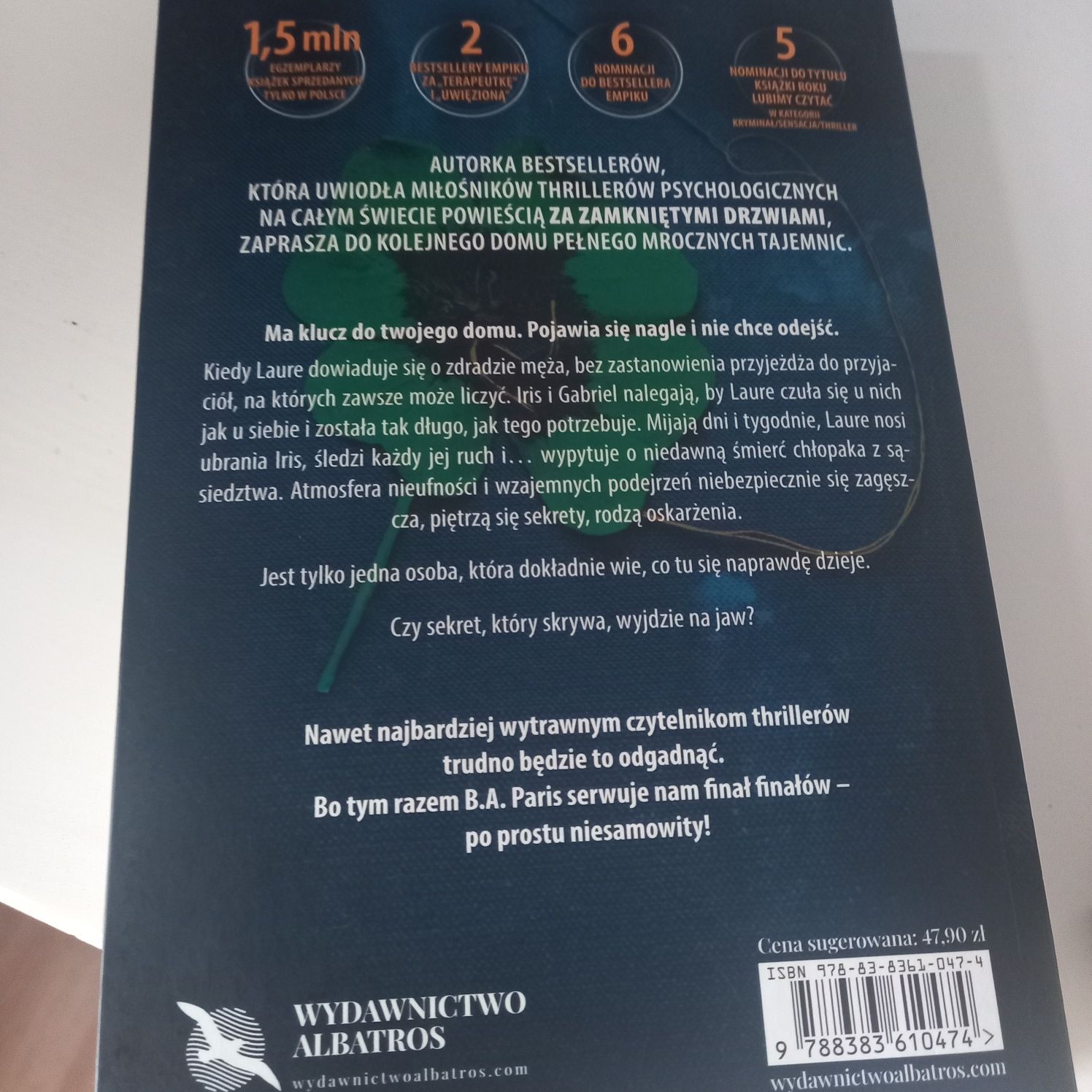 Książka "  Przyjaciółka " B.A. Paris