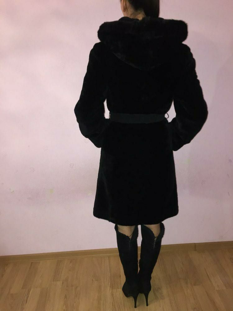 Шуба мутон, норка