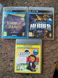 ZESTAW Gier Księga Czarów + PS Move Heroes + EyePet Mom Edition PS3