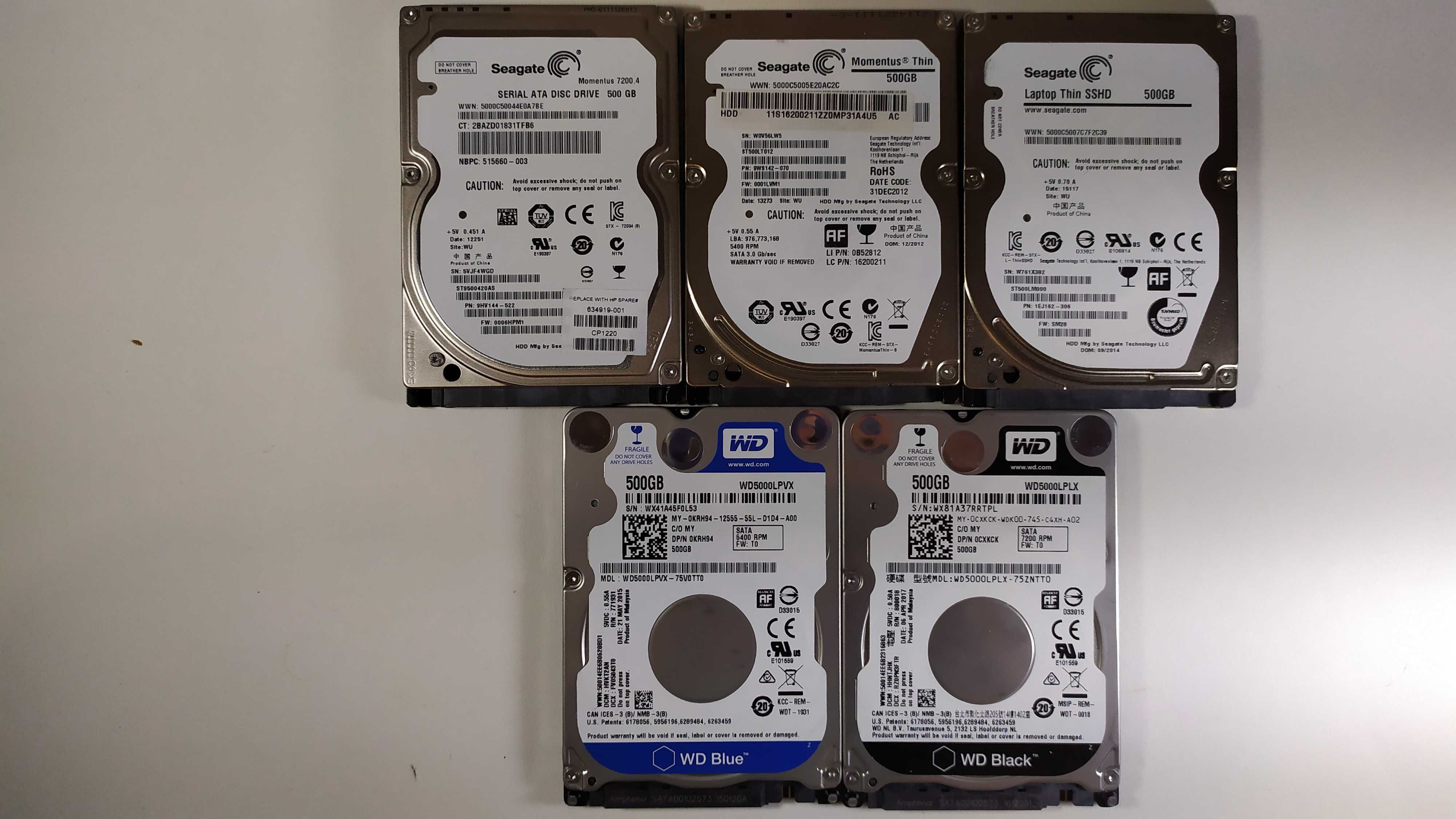 Жорсткі диски HDD 2.5"