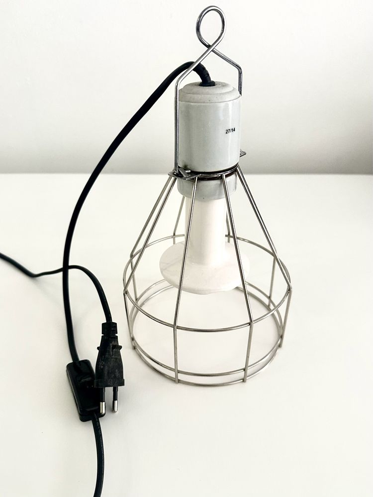 Suporte e lampada cerâmica de 100w para terrario