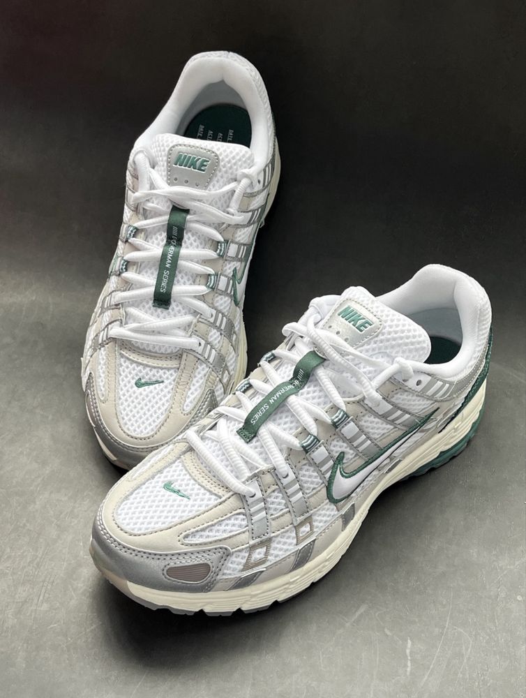 Оригінальні Кросівки Nike P-6000 Premium Light Bone Найки сірі зелені