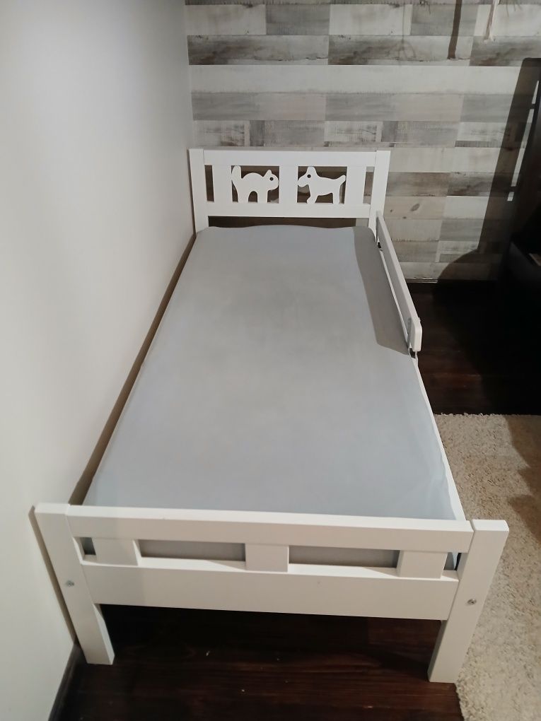 KRITTER Rama łóżka z dnem z listew, biały, 70x160 cm
Rama łóżka z dne