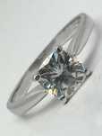 Wyjątkowy Złoty 18Ct Pierścionek Zaręczynowy Brylant Moissanite 1ct