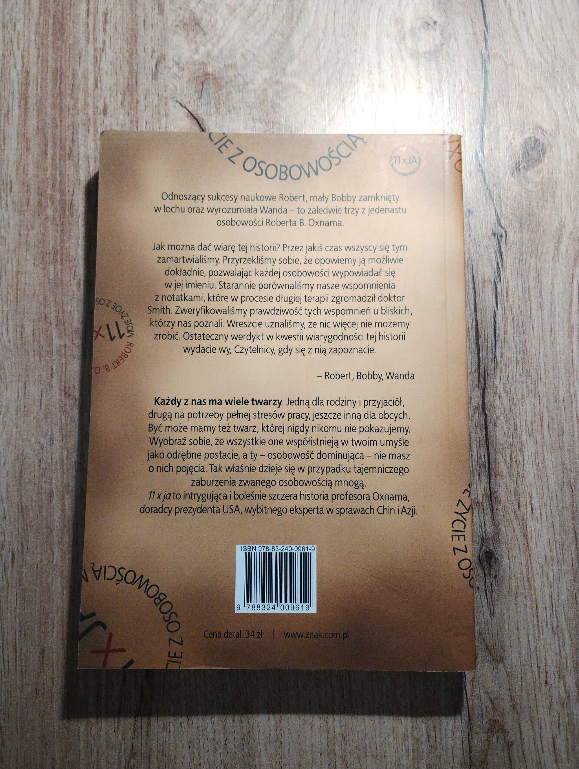 R. B. Oxnam - 11 x JA : moje życie z osobowością mnogą / autobiografia
