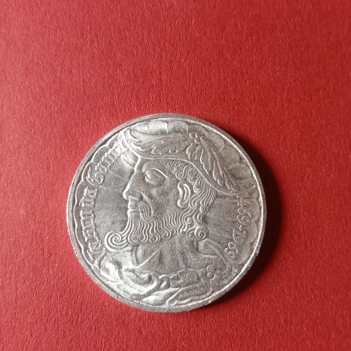 moeda 50.00 escudos prata vasco da gama