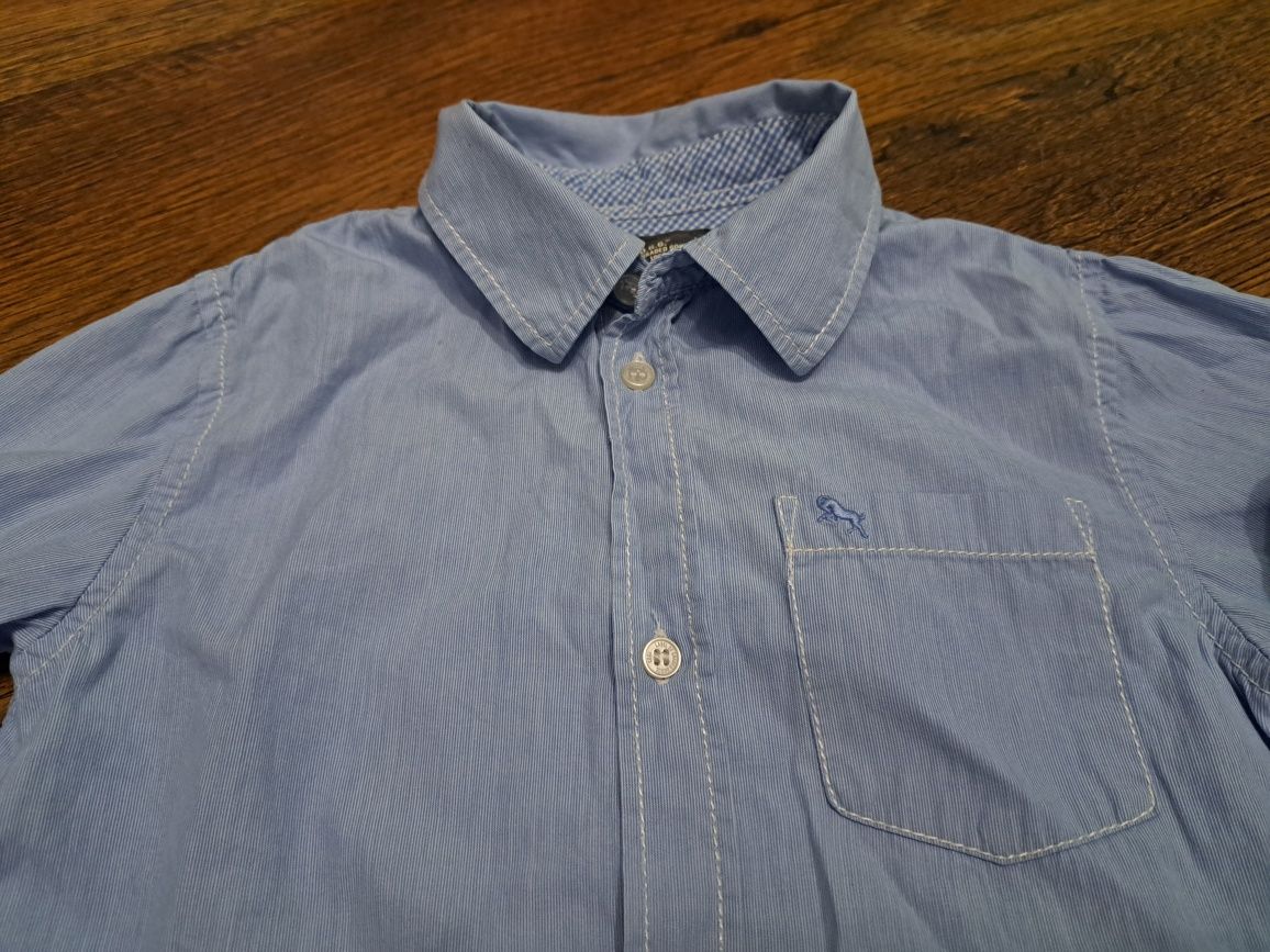 Koszula elegancka, wizytowa, błękitna, H&M, rozmiar 122