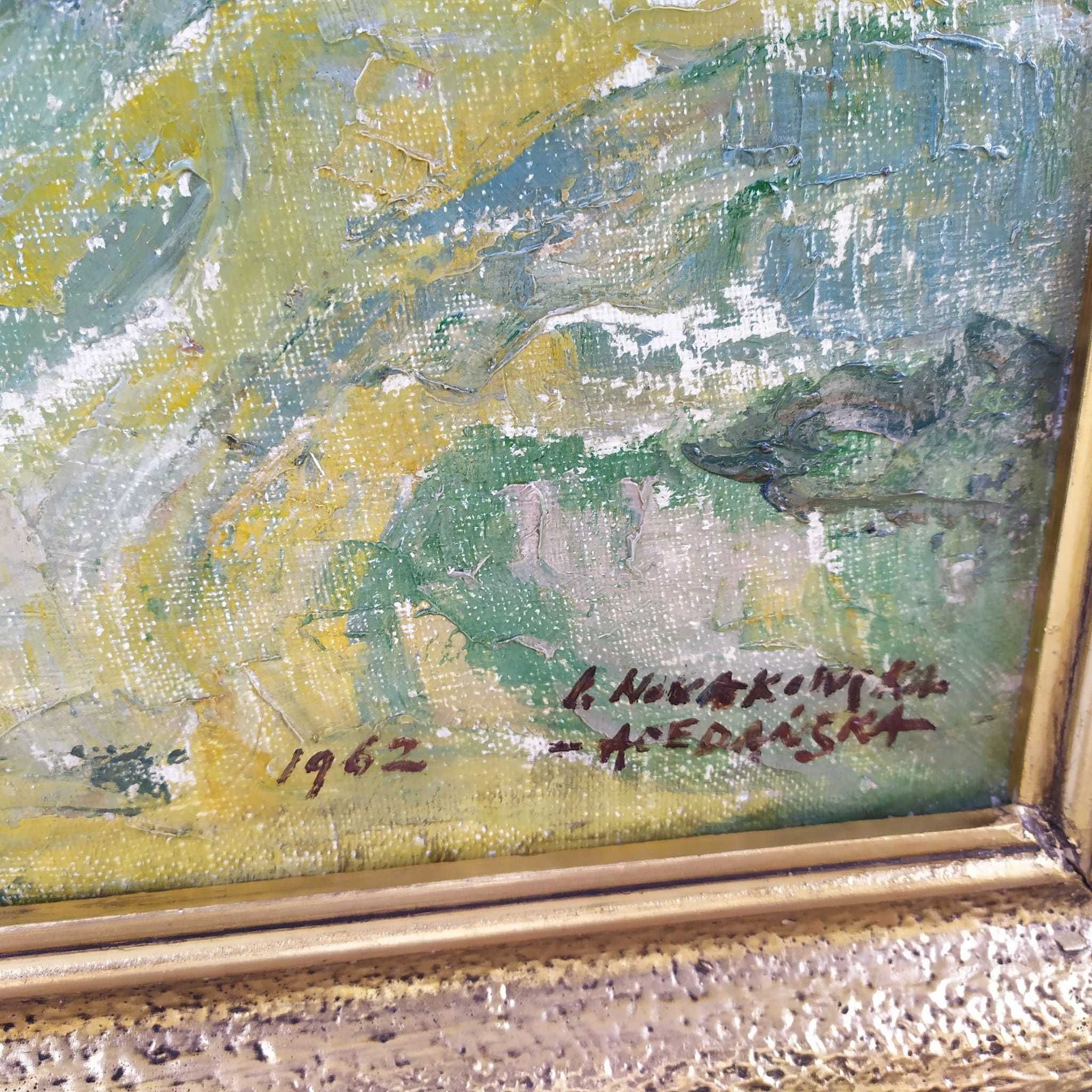 Obraz olejny Nowakowska-Acedańska 1962 r.