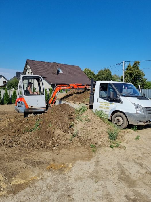 Uslugi minikoparka transport