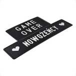 Weselne tablice rejestracyjne USA Game Over Nowożeńcy blachy