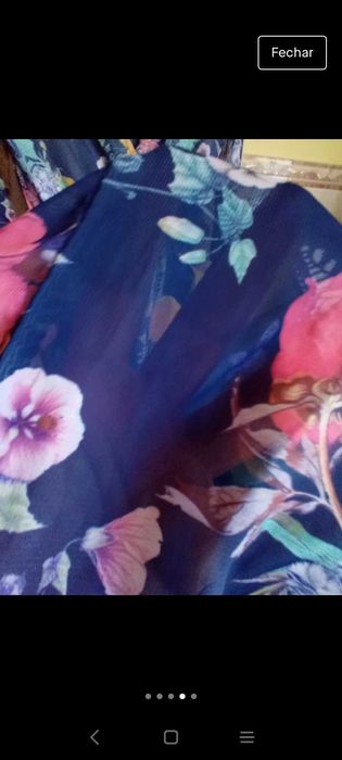 Macacão floral leve e fresco tamanho M está novo