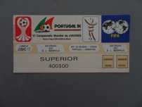 Bilhete Futebol República Irlanda Coreia Portugal Argentina Portugal