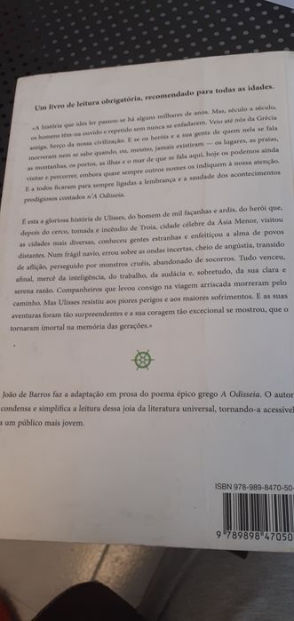 A Odisseia de Homero. As aventuras de Ulisses, herói da Grécia antiga.