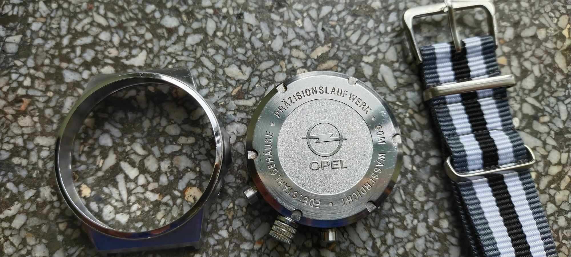 Zegarek Opel Chronograph - mechanizm Seiko nowy pasek