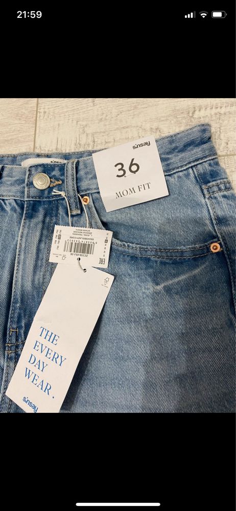 Nowe jeansy mom fit