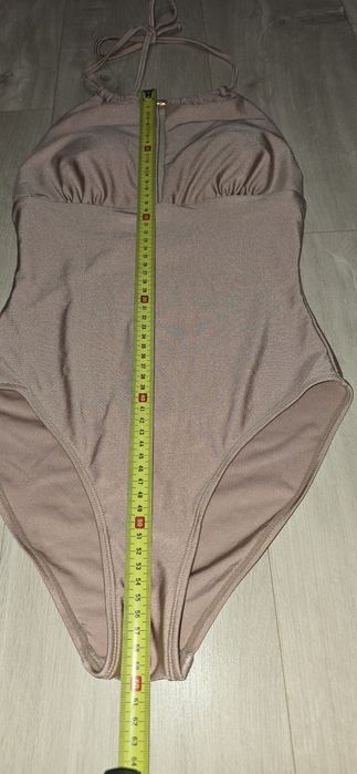 Primark szampański strój kąpielowy jednoczęściowy r. S/M
