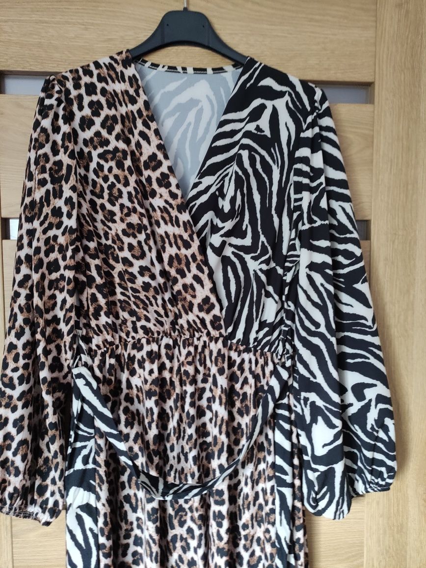 Sukienka panterka zebra