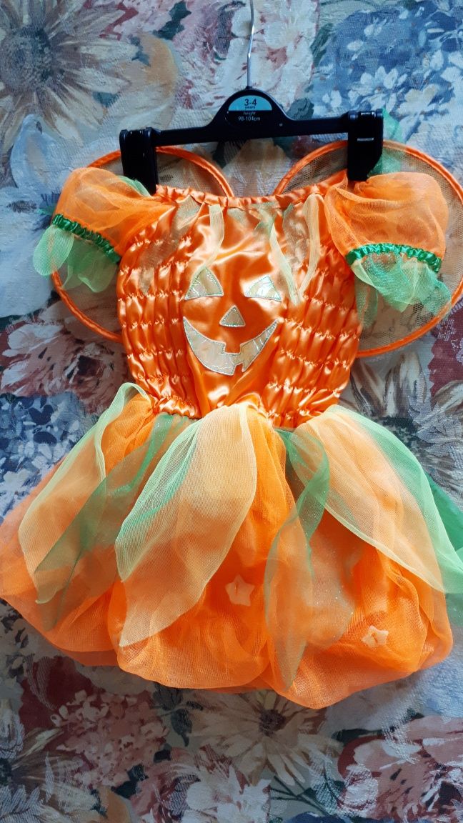Милое платье тыквы на хеллоуин