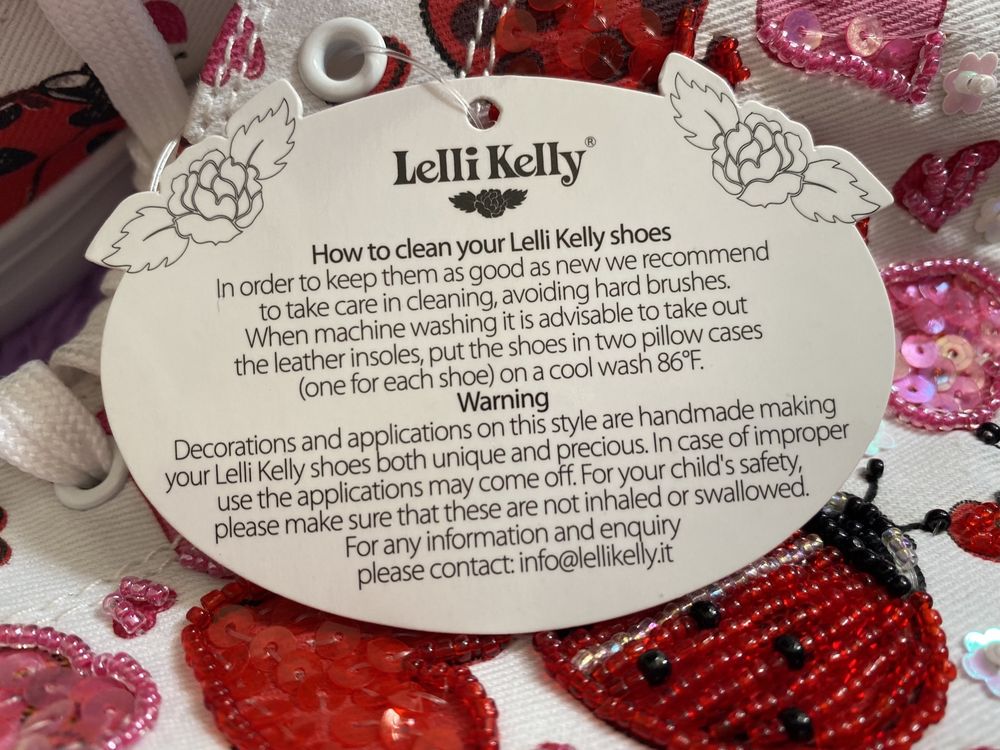 Buty trampki Lelli Kelly 38 koraliki serca biedronki