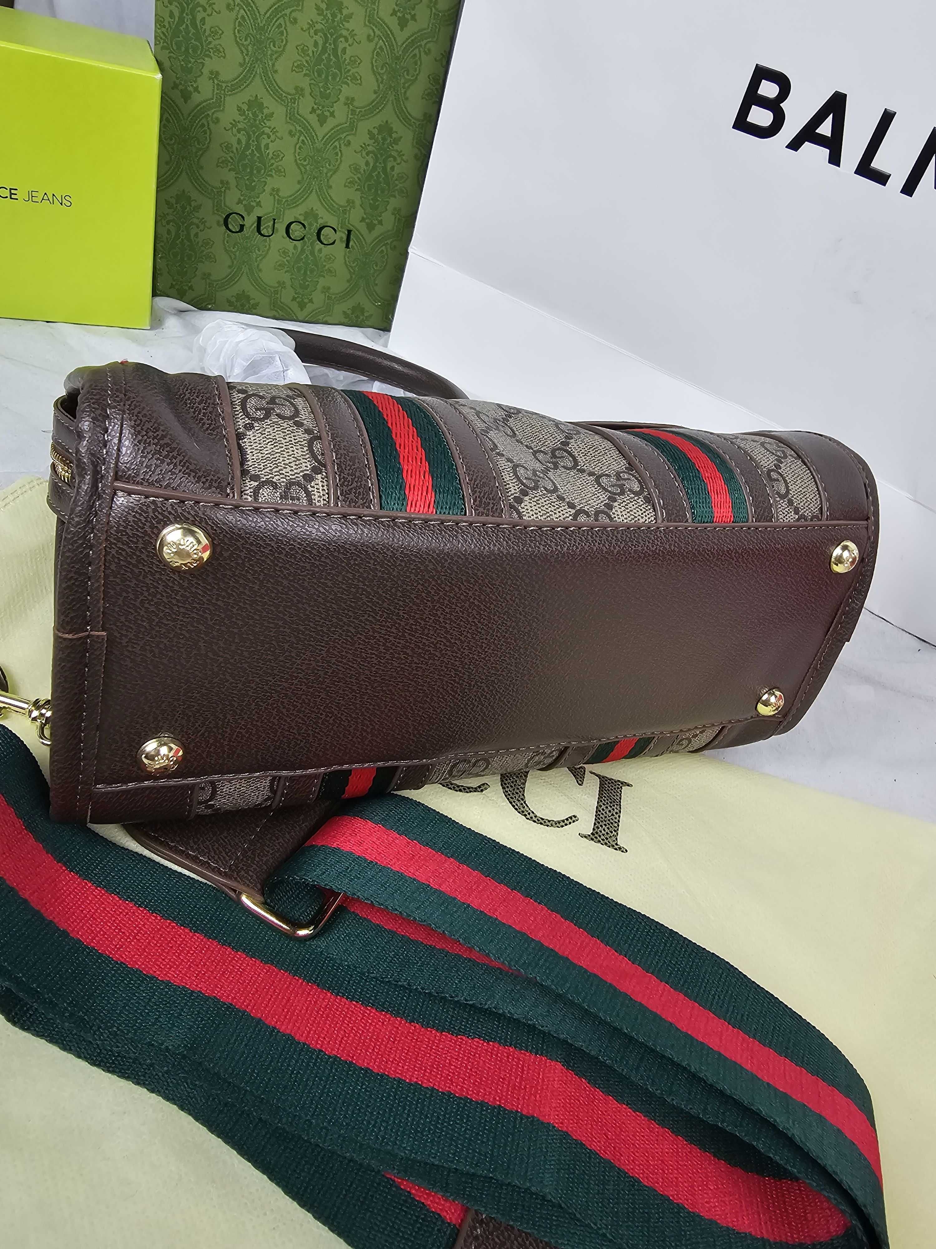 Torba damska Gucci kuferek brązowy torebka