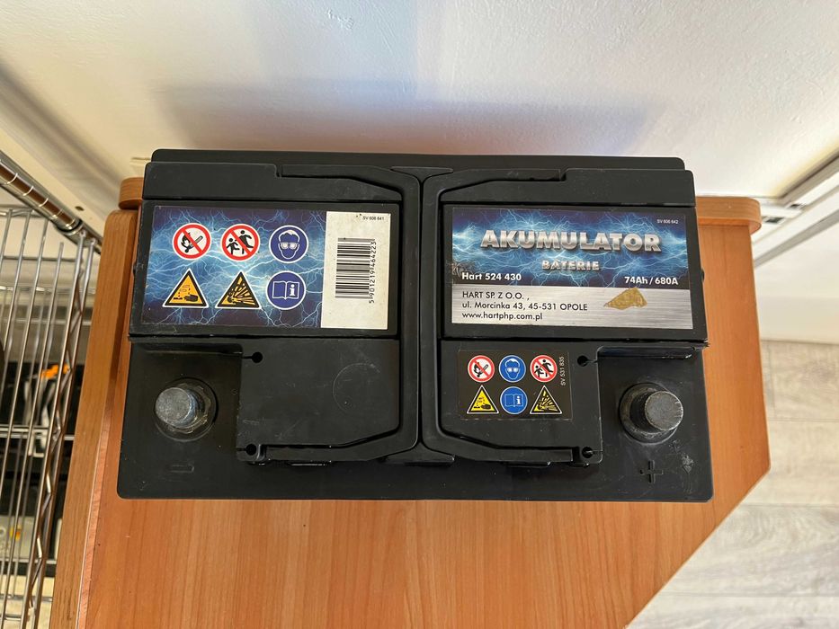 Akumulator HART 74Ah 680A (EN) - 12V - DO BENZYNY