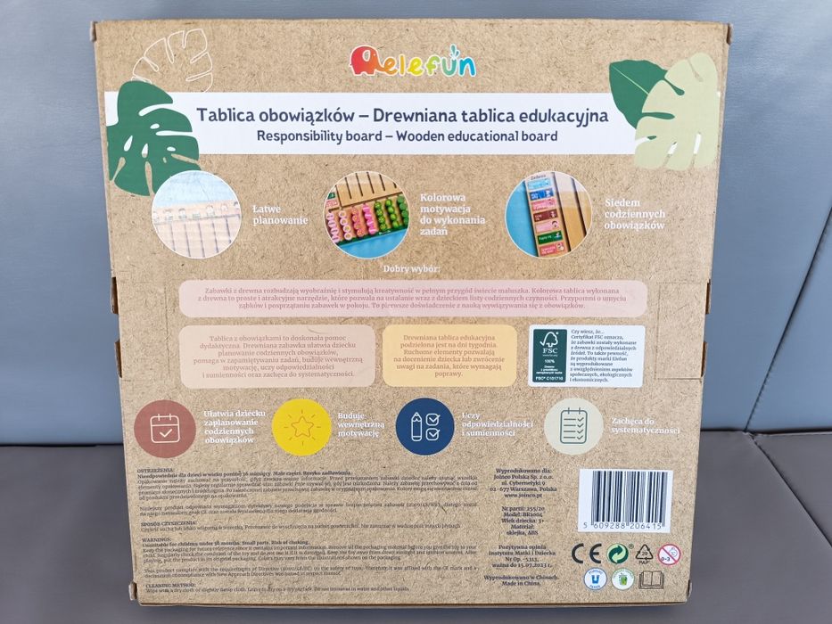 Tablica motywacyjna tablica obowiązków montesori tablica z zadaniami